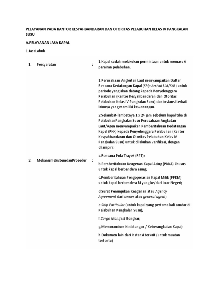 RKBM Pelayanan Pada Kantor Ksop | PDF