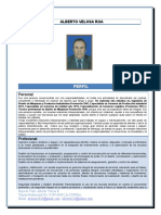 Perfil profesional Alberto Velosa Roa Ingeniero Industrial