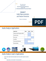 MSc Data Science course audio analysis