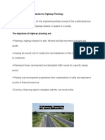Planning of A Highway Project
