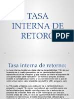 Tasa Interna de Retoro