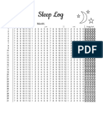 Bullet Journal Sleep Tracker Log Template Printable Mommy Over Work