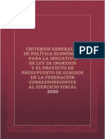 CRITERIOS GENERALES DE POLÌTICA ECONÒMICA PARA LA INICIATICA DE LEY DE INGRESOS 2020.pdf