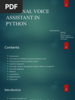 Personal Voice Assistant in Python