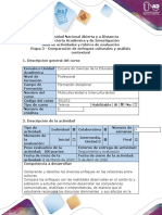 Guía de Actividades y Rúbrica de Evaluación - Etapa 3 - Comparación de Enfoques Culturales y Análisis Contextual