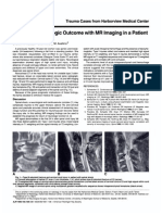 Predicting Neurologic Outcome With MR Imaging in A Patient in Spinal Shock