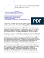 El Proceso de Urbanización de América Latina Durante El Periodo Científico