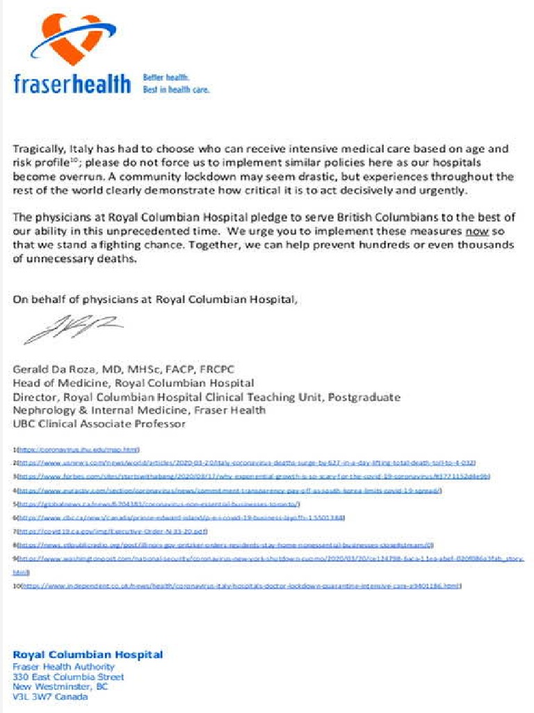 Letter from doctors 2