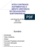 Escavações Subterrâneas - Revestimento e Tratamentos