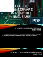 Legi de Conservare În Reacțiile Nucleare