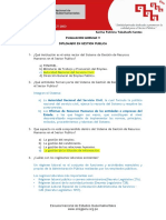 Evaluacion GP MODULO V - DIPLOMADO EN GESTION PUBLICA