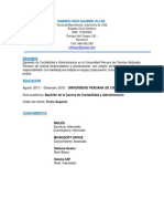 Ramses Aguirre - Curriculum Vitae PDF