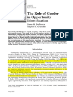 2007, DeTienne, Chandler, The Role of Gender Opportunity Identification PDF