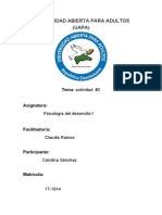 Tarea 2 de Psicologia Del Desarrollo I