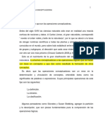 Operaciones conceptuales: definición, división y clasificación