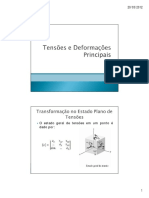 Aula 3 - Tensões e Deformações Principais