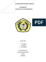 Analisis Kuantitatif Serbuk Sulfanilamid