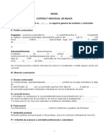 Model Contract Individual de Munca GDPR