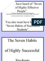Seven Habits of Successful Students
