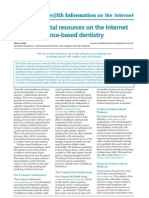 Guide To Dental Resources On The Internet Part 2: Evidence-Based Dentistry