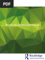 .Witchcraft and the Supernatural a Routledge Freebok