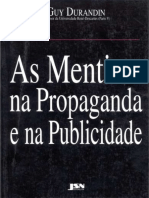 As Mentiras Na Propaganda e Na Publicidade - Guy Durandin PDF