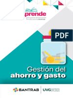 Cuadernillo Gestión Del Ahorro y Gasto