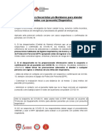 Protocolo para Socorristas y - o Bomberos para Atender Pacientes (Con Presunto) Diagnóstico PDF