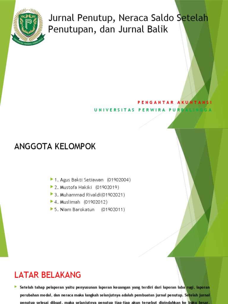 Jurnal Penutup Neraca Saldo Setelah Penutupan