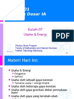 Kuliah-07 Usaha - Energi