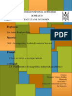 0410-U2A5 - Fundamentos de Una Política Industrial para México