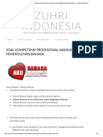 Soal Kompetensi Profesional Hakikat Dan Pemerolehan Bahasa - Zuhri Indonesia