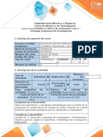 Guía de Actividades y Rúbrica de Evaluación - Fase 3 - Entregar Propuesta de Investigación