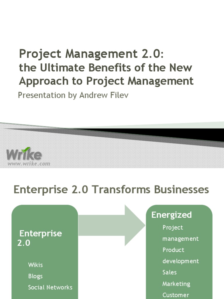 Project Management 2.0 Benefits | PDF | Collective Intelligence ...