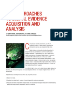 Aquisition and Analysis of Evidences