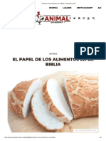 El Papel de Los Alimentos en La Biblia - Animal Gourmet