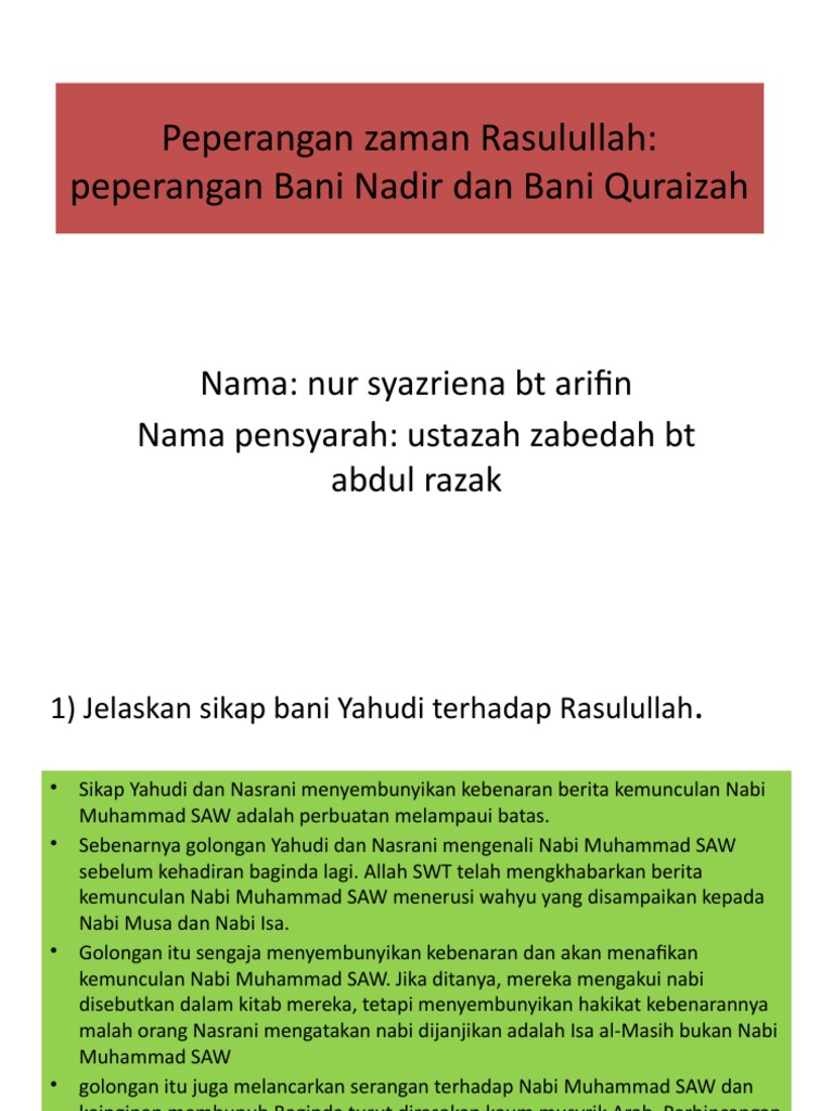 Peperangan Zaman Rasulullah Pdf