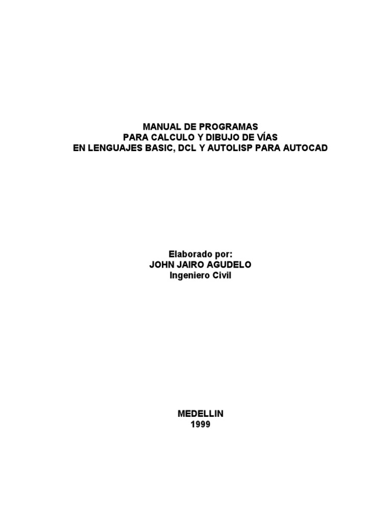Manual Lisp Via Autocad | PDF | Lenguaje de programación | Sistema de ...