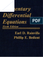 Elementary Differential Equations 6e Rainville Bedient