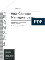 How Chinese Managers Learn Management and Industrial Training in China by Malcolm Warner (Auth.) PDF