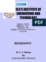 SLC'S Institute of Engineering and Technology: Name: K.Akhila Branch: Ece 1 ROLL NO.:418 Subject: Enjoying Every Day