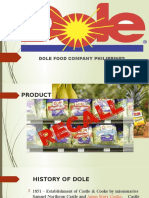 History and Issues of Dole Food Company