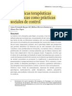 Las Técnicas Terapéuticas Psicológicas Como Prácticas Sociales de Control