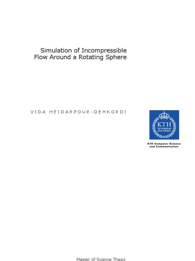 Incompressible Flow Simulation | PDF | Drag (Physics) | Fluid Dynamics