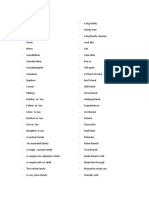 Vocabulary Unit 2 1º Eso