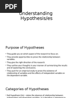 Understanding Hypothesis