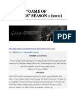 Reviewgame of Thrones Season 1 - The Stark