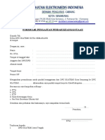 Formulir Pengajuan Mutasi DPC Kota SMG - Rev Feb2018