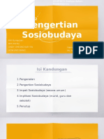 Pengertian Sosiobudaya