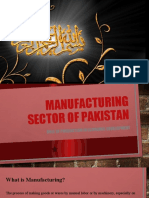 Manufacturing Sector of Pakistan
